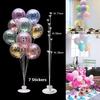 7 In 1 Plastic Balloon Accessories Base Table Aupport Stand Cup Stick Holder New