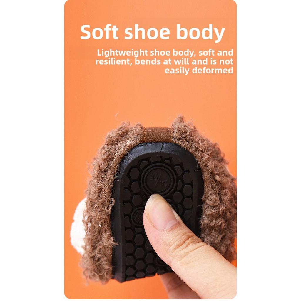 Children's Floor Socks and Shoes for Indoor Walking, Autumn and Winter Styles, Anti Slip Soles, Cooling Insulation,Warmth, with Soles, Socks and Shoes