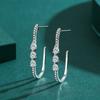Tancise 925 Sterling Silver Zircon Earrings Drop Earrings For Women Wedding Party Gifts