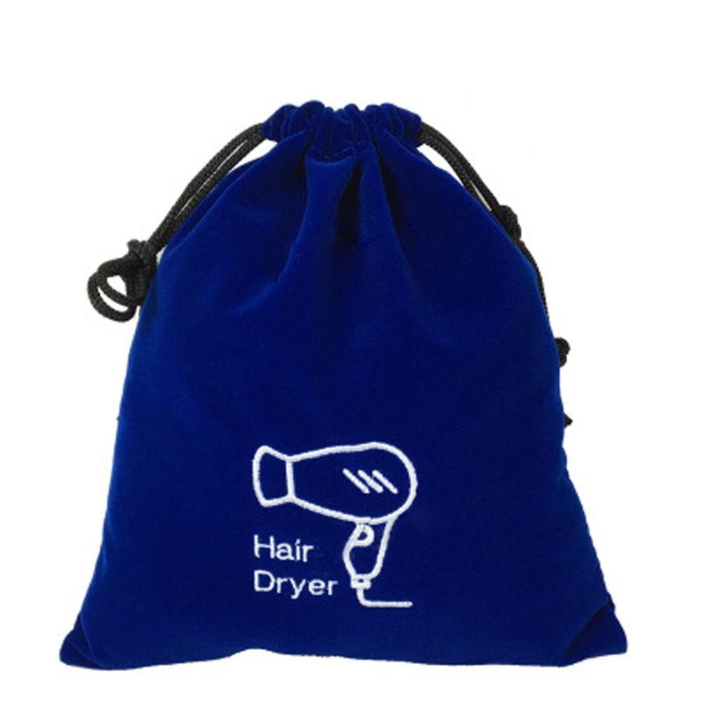 Velvet Bag for Jewellery Travel Toiletry Carry Pouch Hair Dryer Pouch Hair Dryer Drawstring Bag