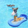 Durable Inflatable Dog Pool Float for Summer Water Play and Swimming - Foldable Pet Raft with Fun Design