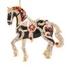 Horse Christmas Ornaments Sparkly Rhinestone Horse Hanging Decoration Acrylic Christmas Tree Ornament for Winter Xmas Party Supplies Holiday Home