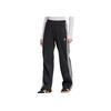Adidas Originals Casual Striped Comfortable Versatile Knitted Sports Pants Women Bottoms Black KB2984