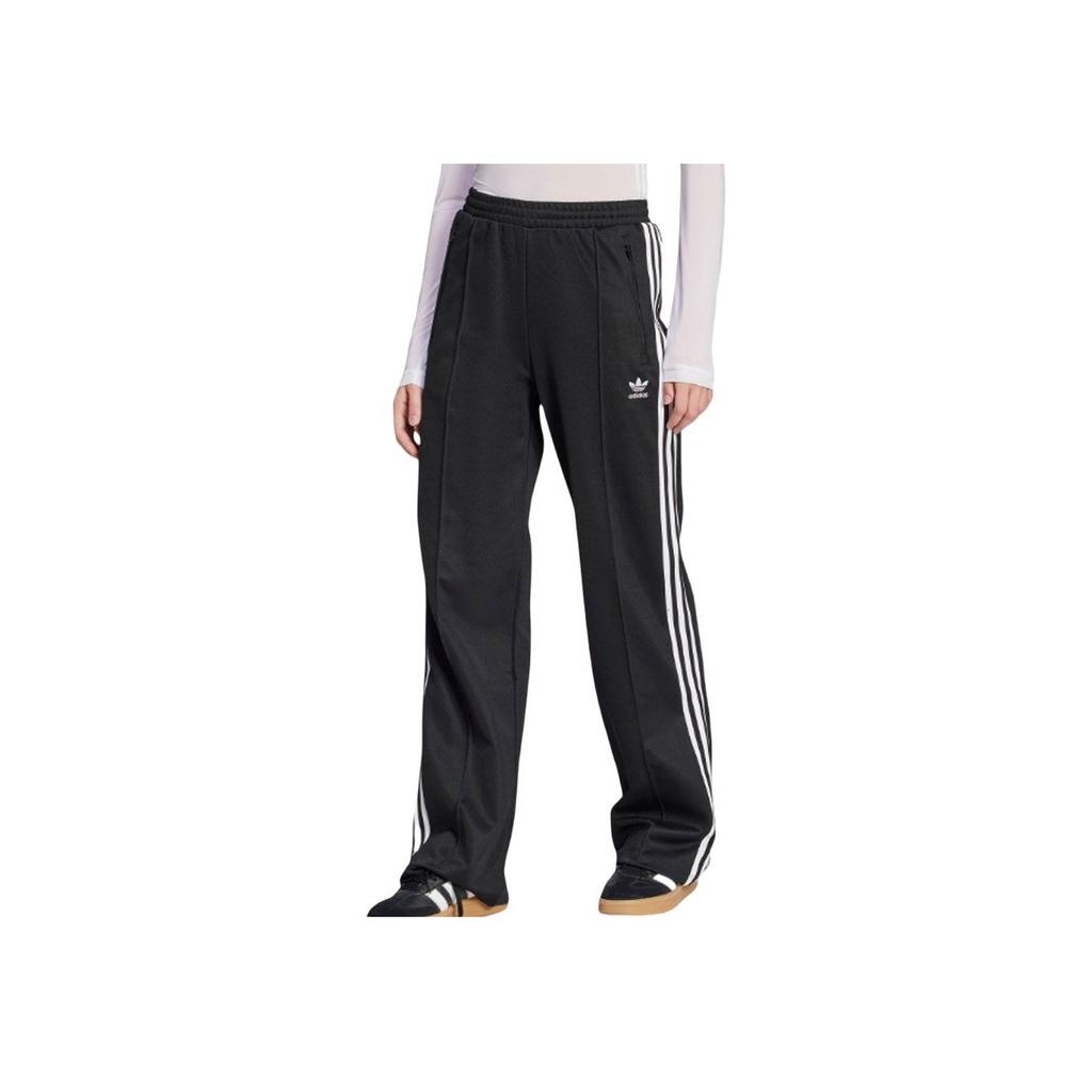 Adidas Originals Casual Striped Comfortable Versatile Knitted Sports Pants Women Bottoms Black KB2984