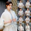 Bridal Shawl Fur Stole Faux Fur Wrap Evening Dress Bolero Cape Wedding Shawl