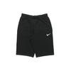 Cotton Mid-Rise Elastic Waist Sport Shorts Men Bottoms Black CZ7398-010