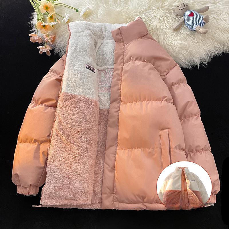 Double-sided Cotton-padded Clothes, Loose and Thickened Warm Cotton Clothes, Trendy Casual Loose Coats