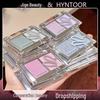 HYNTOOR Black Rabbit Two-Color Eyeshadow Palette: Matte, Satin, Shimmering Silver & Purple