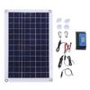 Water Resistant 20W Monocrystalline Silicon Solar Panel Portable 60A Solar Panel Regulator for
