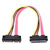 SATA III SATA To Data Power Extension Cable 3.0 7+15 22-Pin