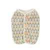 Autumn Winter Puppy Dog Vest Knitted Small Flower Vest Small Dog Warm Sweater Ins Wind Cat Two-legged Pet Clothes Costume