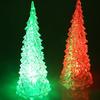 27CM Light Up Christmas Tree Colorful Lighting Battery Operated Holiday Home Decoration Acrylic LED Desktop Xmas Tree Lamp Ornament