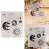 Silicone Seal Stamp Sun Moon Clear Stamps DIY Scrapbooking Card Making Embossing Photo Journal Album Decorative Craft