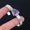 Daughters Day Sale 925 Silver Trillion Star Amethyst Gemstone Wedding New Bangle