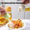 2-in-1 Sprayer Pourer Oil Empty Bottle Plastic Oil Container Dispenser Vaporizer for Kitchen Barbecue Camping Cooking Utensils