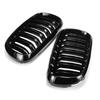 F15 F16 Pair Car Double Slats Front Kidney Racing Grille Replacement For BMW F15 F16 X5 X6 2014 2015 2016 2017 Racing Grills