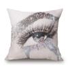 Beautiful Woman Girl Print Cushion Cover Modern Fashion Style Red Lips Decorative Pillow Case