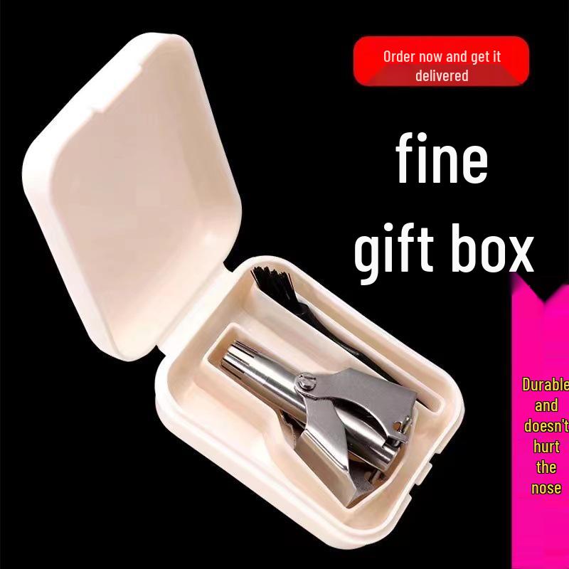 Unisex Manual Nose Hair & Nostril Trimmer with Round Head for Men