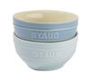 Ceramic Bowls, 12cm, Set of 2, Macaron Blue, Microwave-Safe, Officially Sold In Japan, Z1023-686