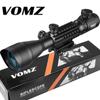 VOMZ 4-12x50 Hunting Red Green Dot Scope Illuminated Rangefinder Reticle Adjustable Optical Light Tactical Scope Slide 20mm Sight