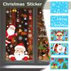 Electrostatic Glass Stickers On Christmas Windows And Christmas Stickers On Walls