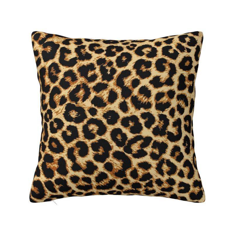 Custom Leopard Skin Print Pillow Case 45x45cm Home Decorative Fashion Cheetah Camouflage Outdoor Cushions Square Pillowcase