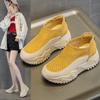 2025 New Thick-soled Heightening Casual Fashion Breathable Non-slip Low-top Shoes Rear Zipper Versatile Autumn Sandals Women's Tide