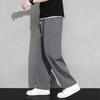 Straight-leg Pants Men's Summer New Drape Solid Color Loose-fitting Youth Wide-leg Casual Ice Pants