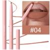 Nude Tapered Lip Liner Pencil Matte Creamy Plumping Lip Stain Waterproof Natural Nude Brown Slim Lips Liner Make Up Long-Lasting