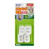 ELPA Safety Plug Cover Power Tap Outlet L Shape White 4 Pieces AN-202B(W)