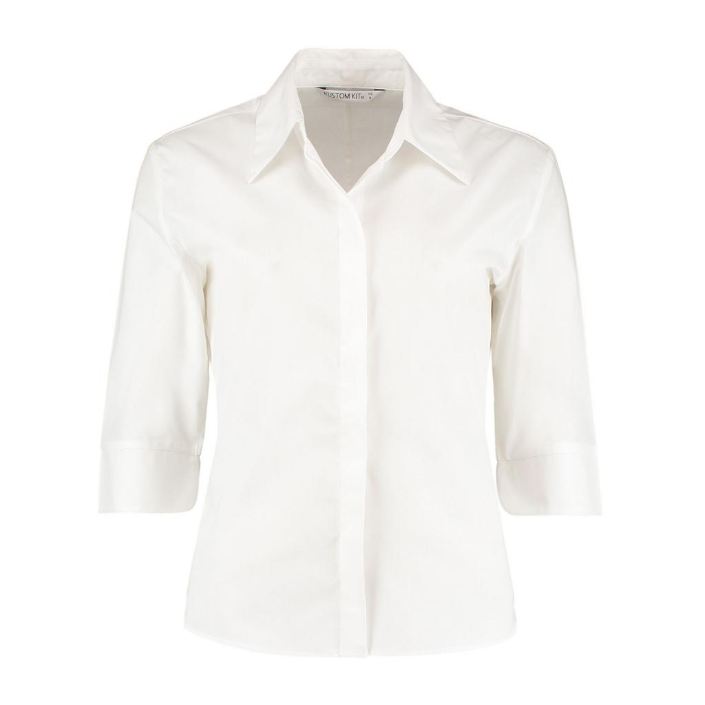 Kustom Kit Womens/Ladies Continental 3/4 Sleeve Blouse
