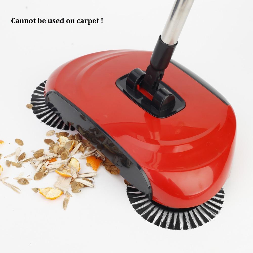 3-in-1 Multifunctional Hand-propelled Sweeper Vacuum Cleaner Hand-propelled Sweeper with 1/2/4 Rag To Clean the Sweeping Artifact Sweeper.