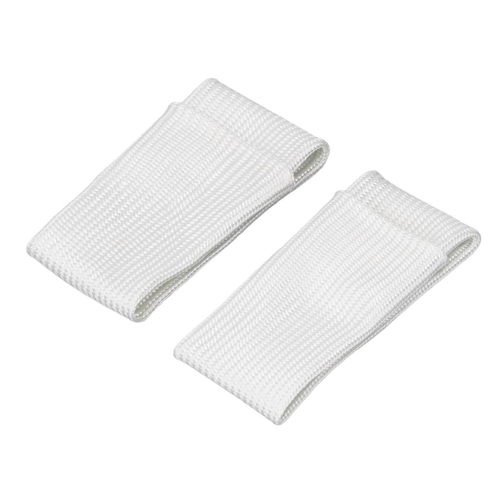 2PCS Glass Fibre Finger Cots Thermal Insulation Finger Covers TIG Welding Fingertip Protector XL L Size White