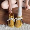 Retro Beaded Bag Head Half Slippers Women's 2025 New One-pedal Thick-soled Literary Mori Versatile Casual Slippers