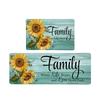 Sunflower Spring Floral Kitchen Mat & Doormat Set - Two Pieces