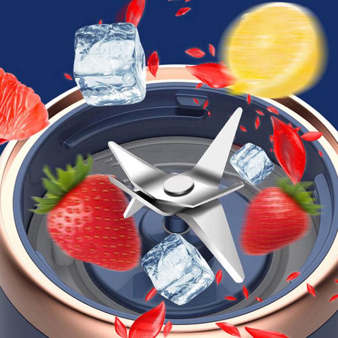 400ml Portable Electric Juicer 6 Blades Fruit Juice Cup USB Rechargeable Automatic Small Juicer Smoothie Blender Machine Food Processor