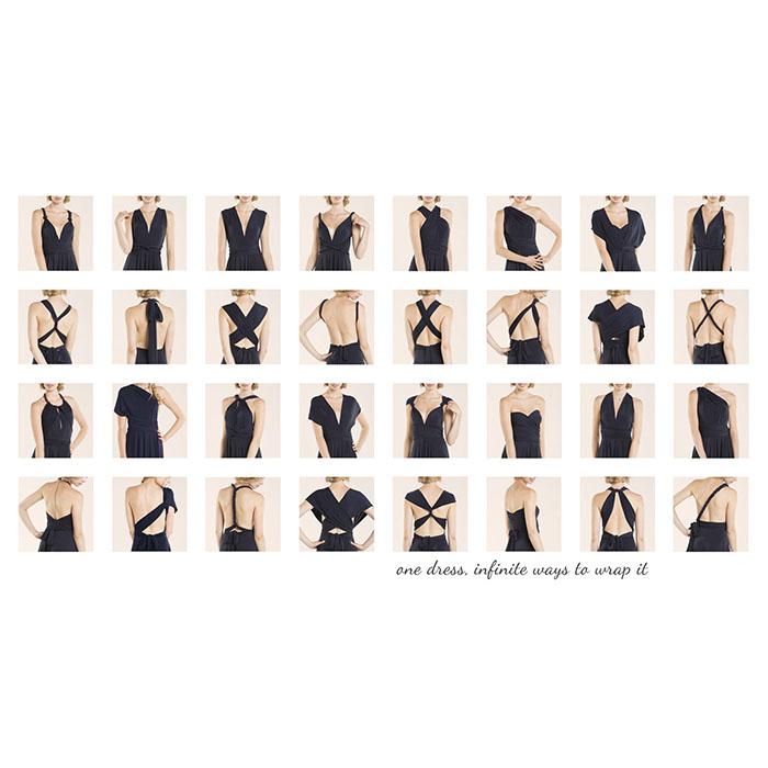 Sexy Women's Fashion Long Dress Beach Bridesmaid Convertible Wrap Party Dress Women