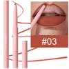 Nude Tapered Lip Liner Pencil Matte Creamy Plumping Lip Stain Waterproof Natural Nude Brown Slim Lips Liner Make Up Long-Lasting