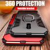 KEYSION Shockproof Armor Phone Case For Xiaomi Pocophone F1 Magnetic Holder Ring Cover For Poco F1