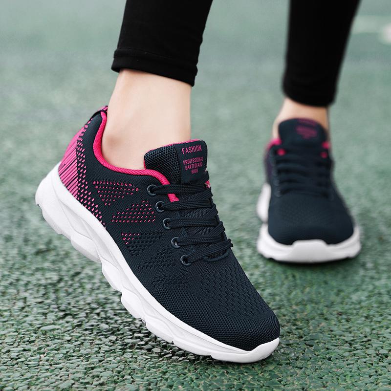 Spring and Autumn Mesh Breathable Sports Casual Shoes Women's Shoes Mom Shoes Elder Shoes