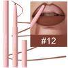 Nude Tapered Lip Liner Pencil Matte Creamy Plumping Lip Stain Waterproof Natural Nude Brown Slim Lips Liner Make Up Long-Lasting