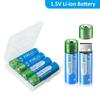 PALO 1.5V AA 3000 mWh USB Rechargeable Li-ion Battery 1.5V AA Lithium Ion Batteries for for Mouse Toy Clock