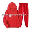 Unisex Solid Color Hooded Sweatshirt Set - Casual Spring/Autumn Two-Piece Tracksuit 2025