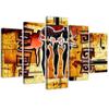 Five Piece Picture Canvas Print Africa Women