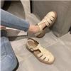 Spring and Summer New Soft-soled Bag Head Thick Heel Thick Sole Retro Fashion Roman Woven Sandals Women