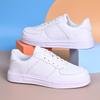 New Leather Sneakers Women's Spring and Autumn Casual Board Shoes Versatile Little White Shoes Waterproof and Breathable Student Running Shoes