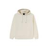 Li-Ning Wade Series Alphabet Pattern Plus Velvet Loose Pullover Hoodie Winter Unisex Tops White AWDS115-6