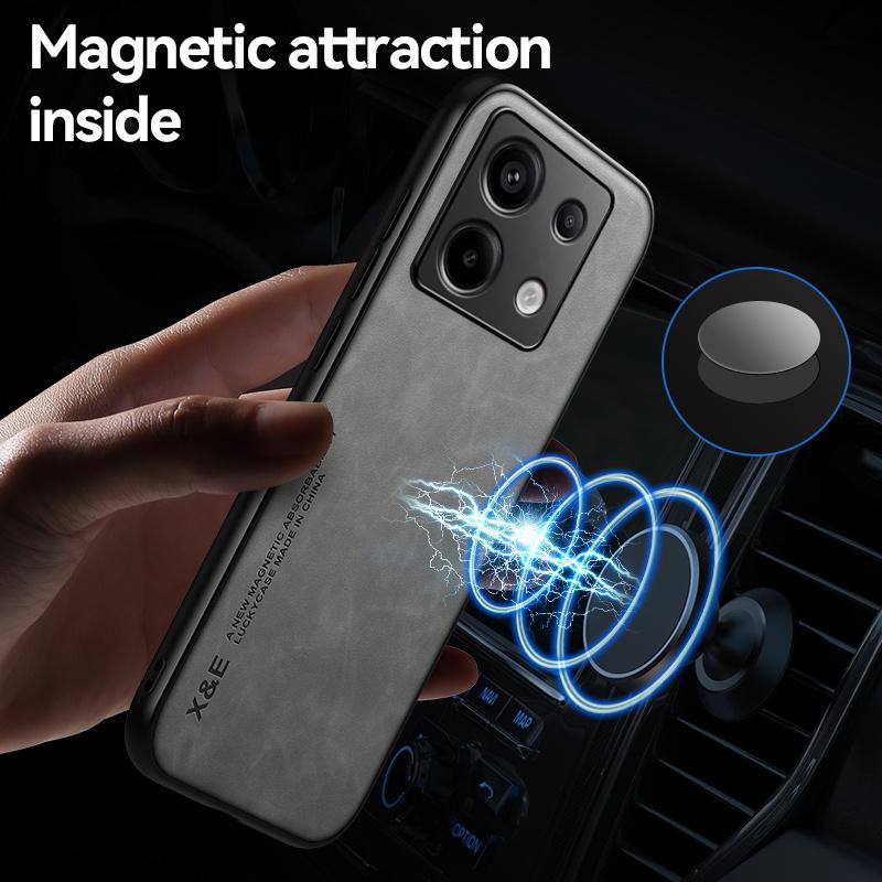 Shockproof Case for Xiaomi Poco X6 Pro X5 5G F6 F5 F4 GT M6 M4 Pro Protective Cover Magnetic Car Holder Phone Coque Fundas Capa