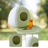 Bird Nest Bed Cage Bedding Convenient Hanging Hammock with Cushion for Winter African Grey