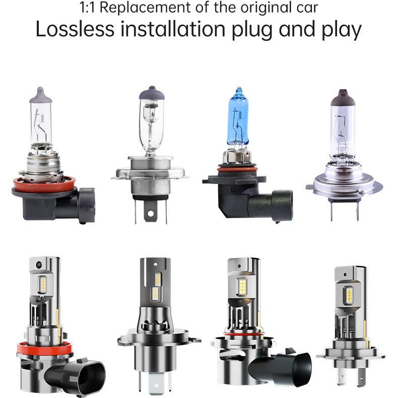 1:1 Plug H1 Car Bulb: High Brightness & Condensation with H7H11H4 High/Low Beam Integrated LED Headlight